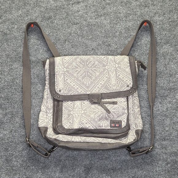 The Sak Gray Patterned Backpack/Cross-body Bag - Picture 1 of 11